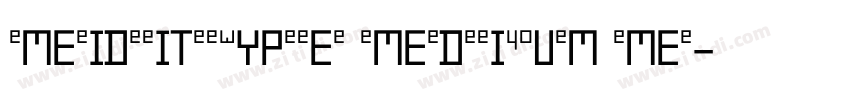 MEIDITYPE MEDIUM ME字体转换